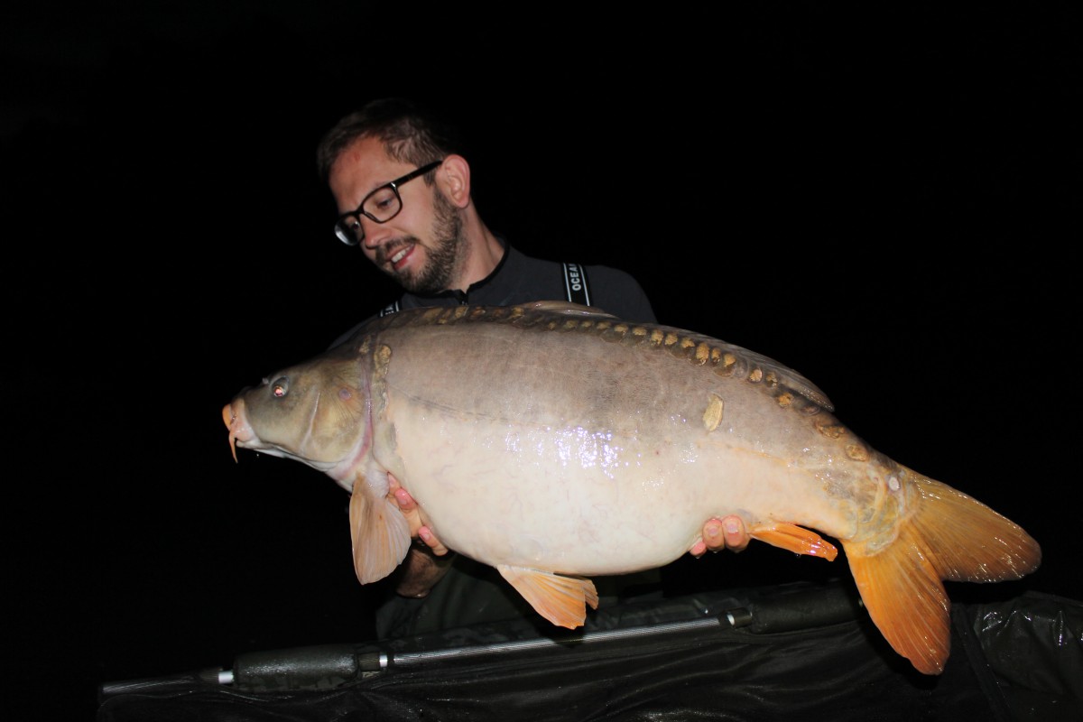 der erste Fisch gleich in der ersten Nacht