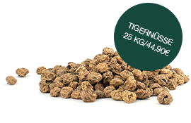 Tigernüsse und Pellets